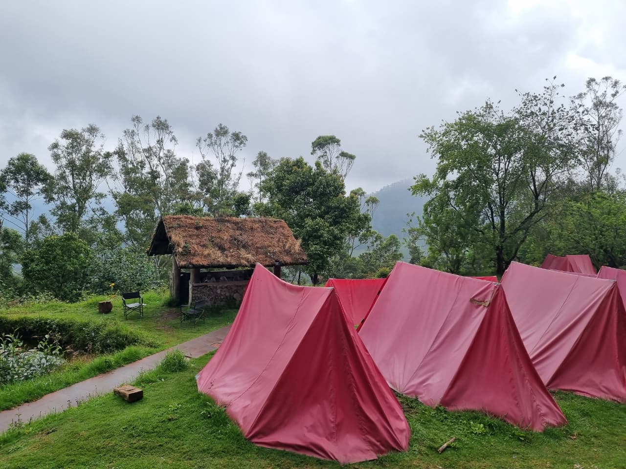 Tents at Meeshappulimala base camp.